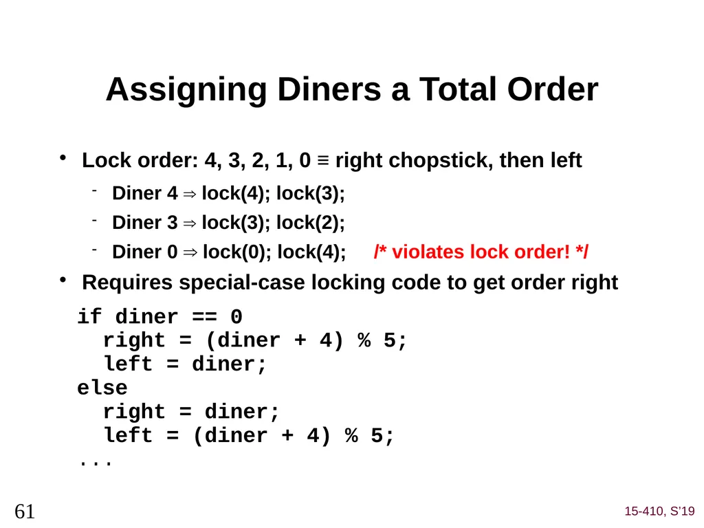 Deadlock (1) Dave Eckhardt Brian Railing Dave - slide 61 of 67