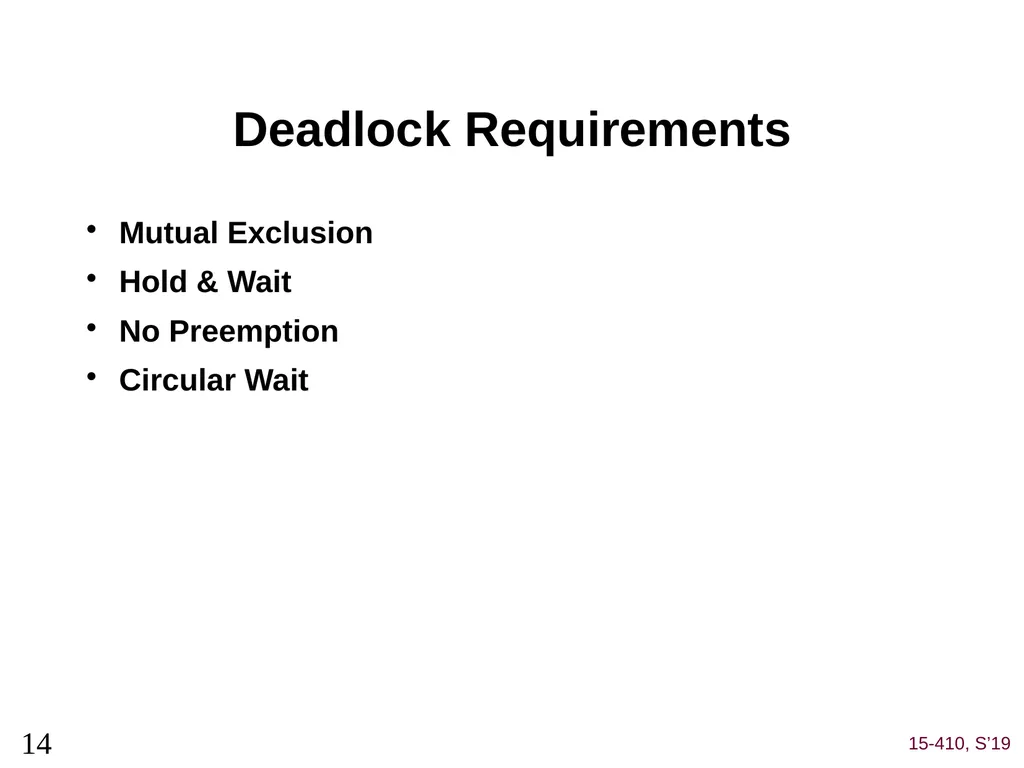 Deadlock (1) Dave Eckhardt Brian Railing Dave - slide 14 of 67