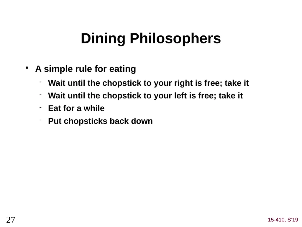 Deadlock (1) Dave Eckhardt Brian Railing Dave - slide 27 of 67