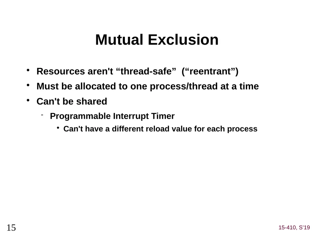 Deadlock (1) Dave Eckhardt Brian Railing Dave - slide 15 of 67