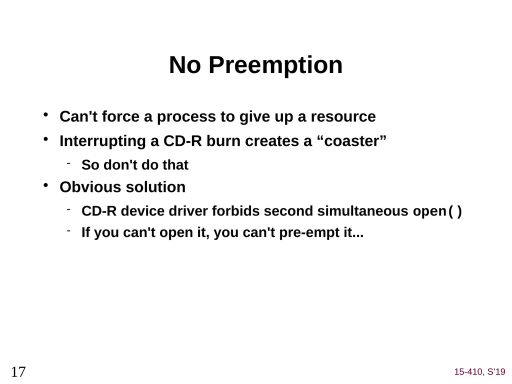 Deadlock (1) Dave Eckhardt Brian Railing Dave - slide 17 of 67