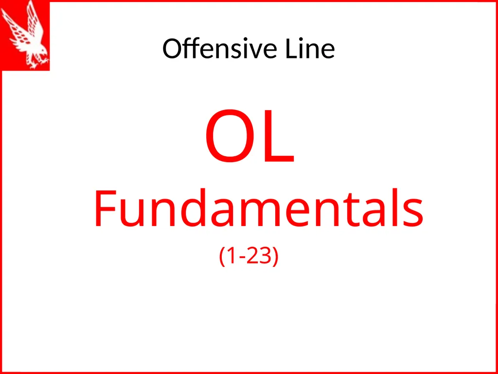 Offensive Line Drills W K Offensive Line Drill - slide 43 of 66