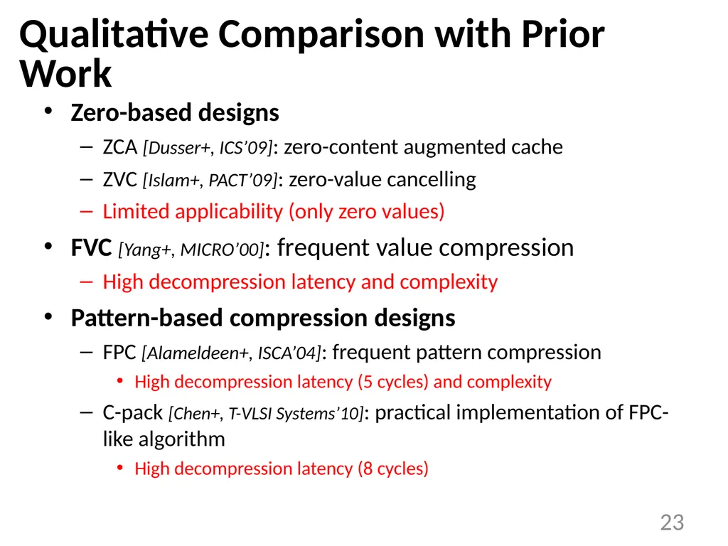 Base-Delta-Immediate Compression: Practical Data - slide 23 of 38