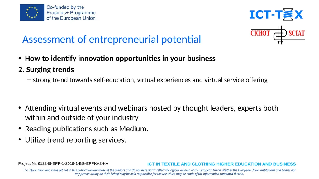 Specialized Cluster and Institute of Apparel and - slide 13 of 23