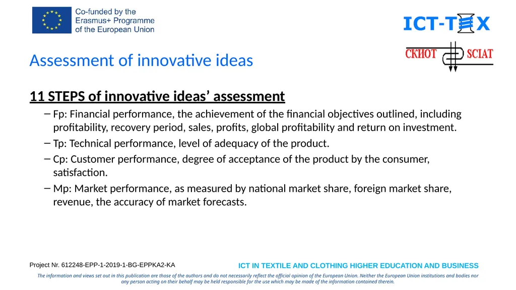 Specialized Cluster and Institute of Apparel and - slide 16 of 23