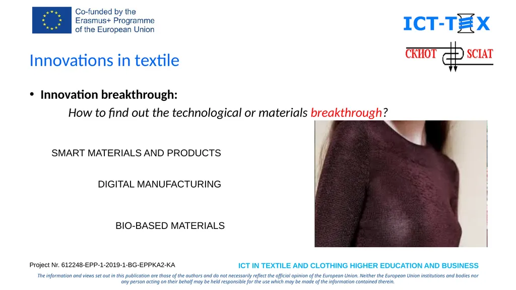 Specialized Cluster and Institute of Apparel and - slide 3 of 23