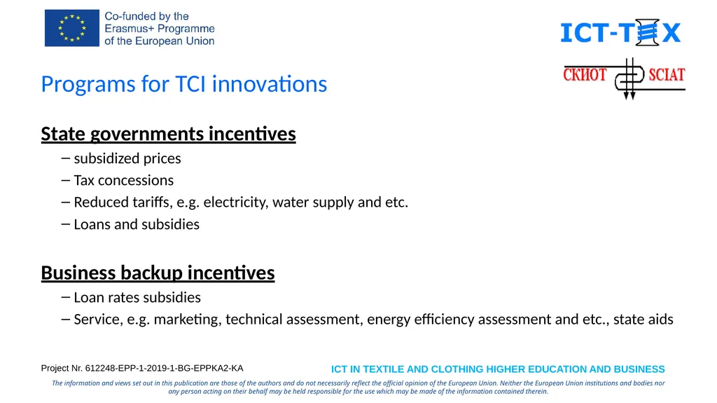 Specialized Cluster and Institute of Apparel and - slide 20 of 23