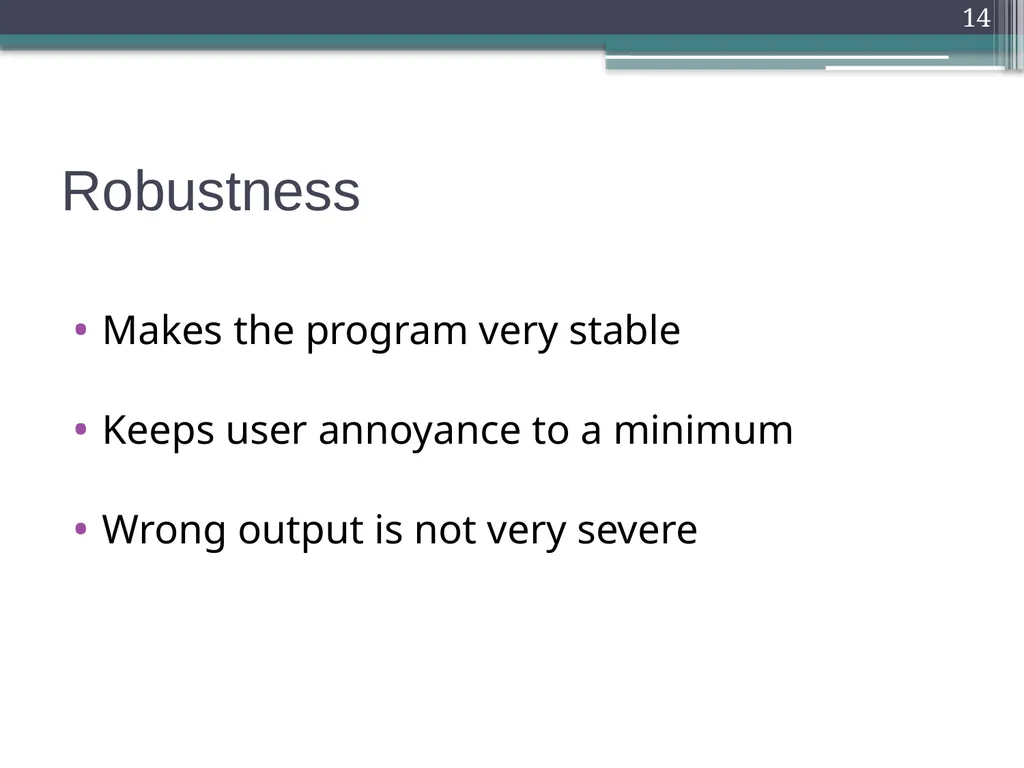 Defensive Programming Defensive Programming 1 - slide 14 of 23