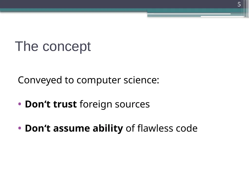 Defensive Programming Defensive Programming 1 - slide 5 of 23
