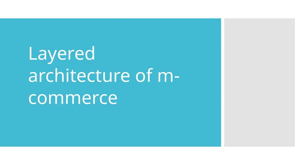 E-commerce and Web Application M-Commerce Lecture - slide 6 of 12