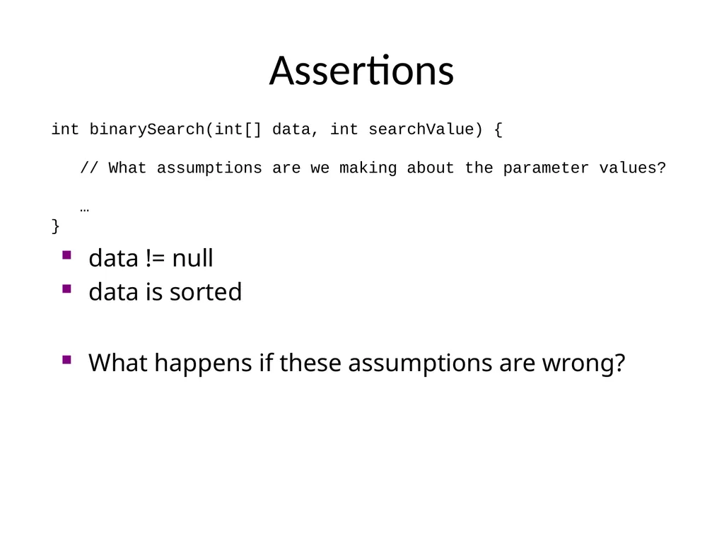 Defensive Programming Defensive Programming Good - slide 4 of 12
