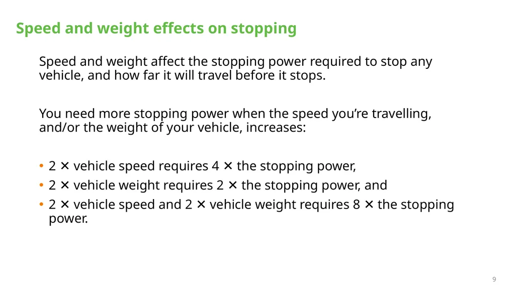 MELT Class 1 Driver Training Defensive and - slide 9 of 18
