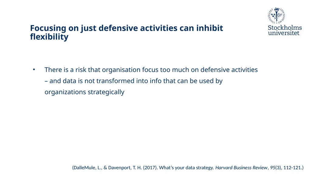 From defensive to offensive data-driven - slide 12 of 70