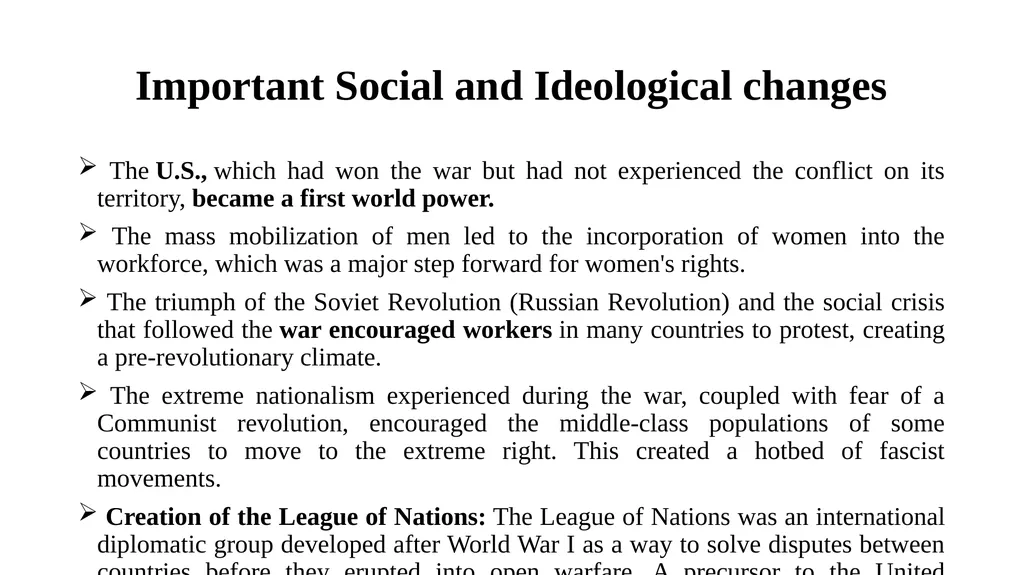 World War - I Introduction: The single most - slide 11 of 17