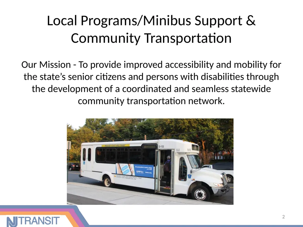 Community Transportation Initiatives in New Jersey - slide 2 of 16