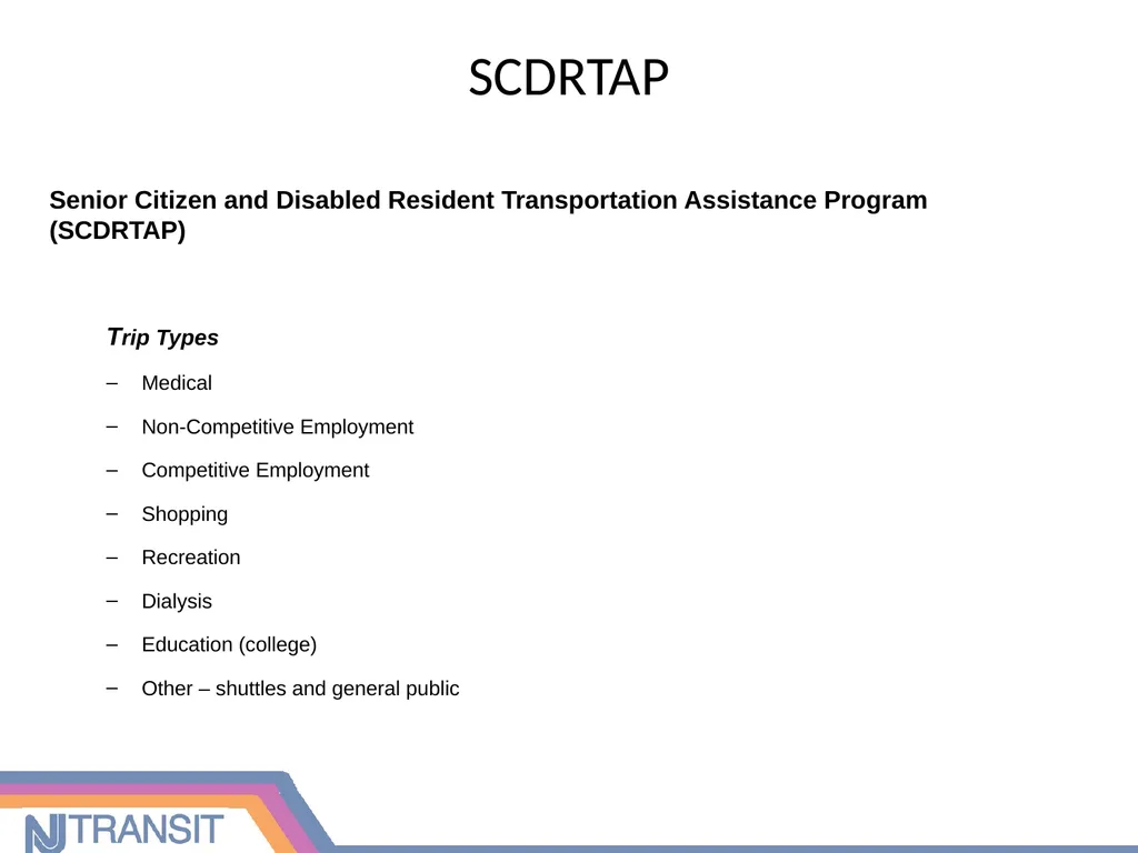 Community Transportation Initiatives in New Jersey - slide 6 of 16