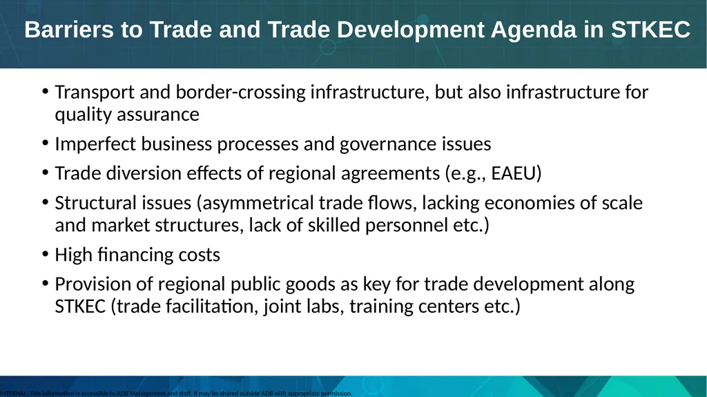 Trade Potential along Shymkent–Tashkent–Khujand - slide 5 of 6