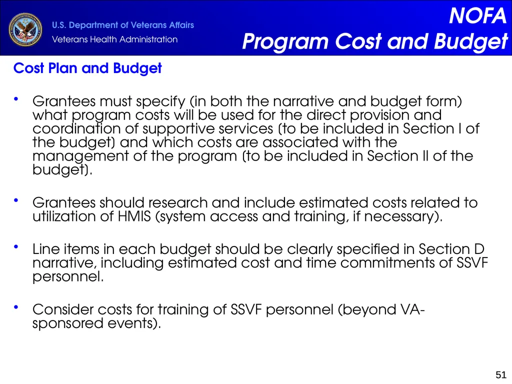 Supportive Services for Veteran Families (SSVF) - slide 51 of 69