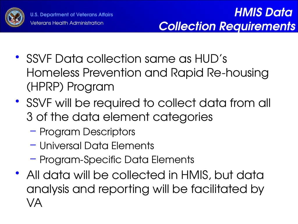 Supportive Services for Veteran Families (SSVF) - slide 54 of 69