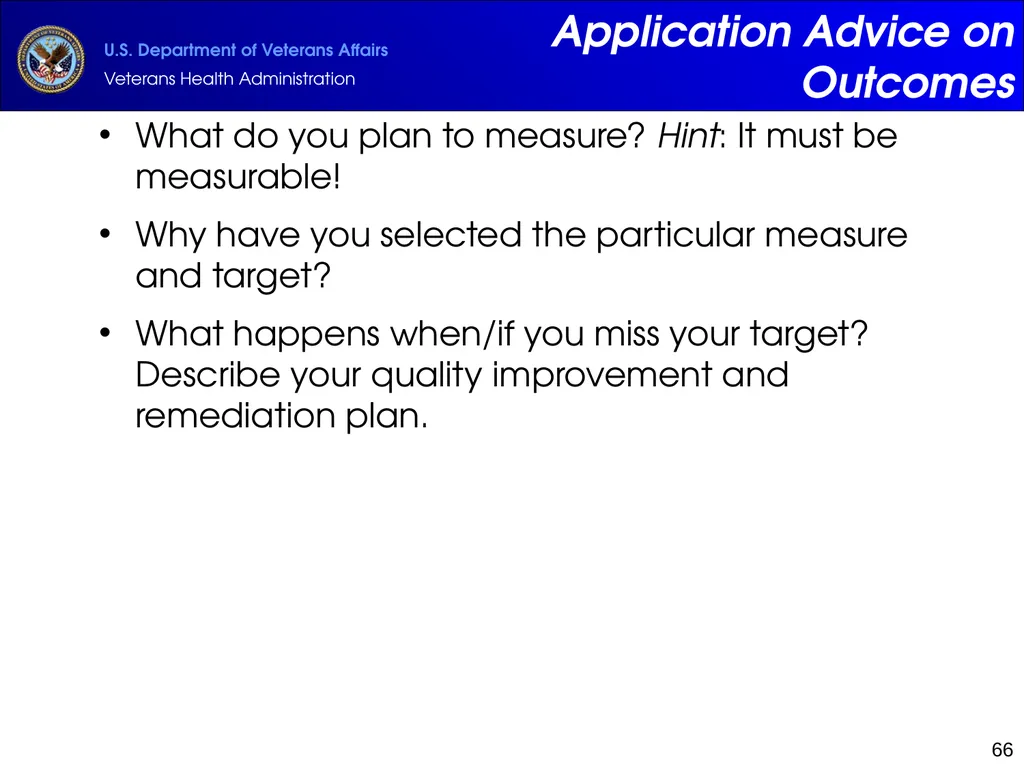 Supportive Services for Veteran Families (SSVF) - slide 66 of 69