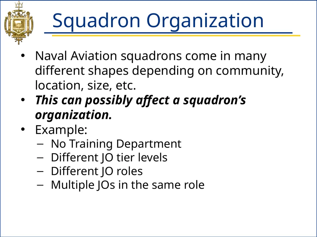NS433 - 04: Naval Aviation Squadron Organization - slide 4 of 26