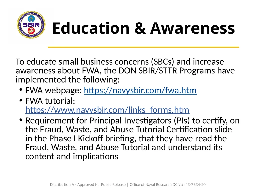 Fraud, Waste, and Abuse Tutorial Certification I, - slide 7 of 25