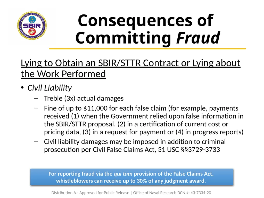 Fraud, Waste, and Abuse Tutorial Certification I, - slide 22 of 25