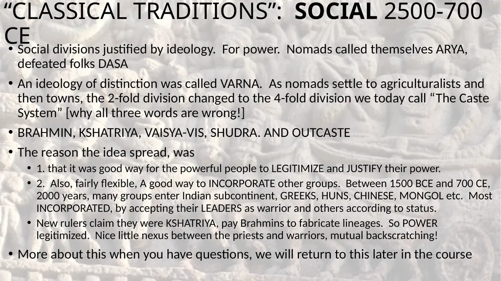 Indian History Introduction HISTORY Purpose today - slide 5 of 11