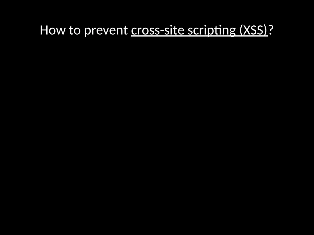 Security: Attacks & Countermeasures - slide 24 of 29