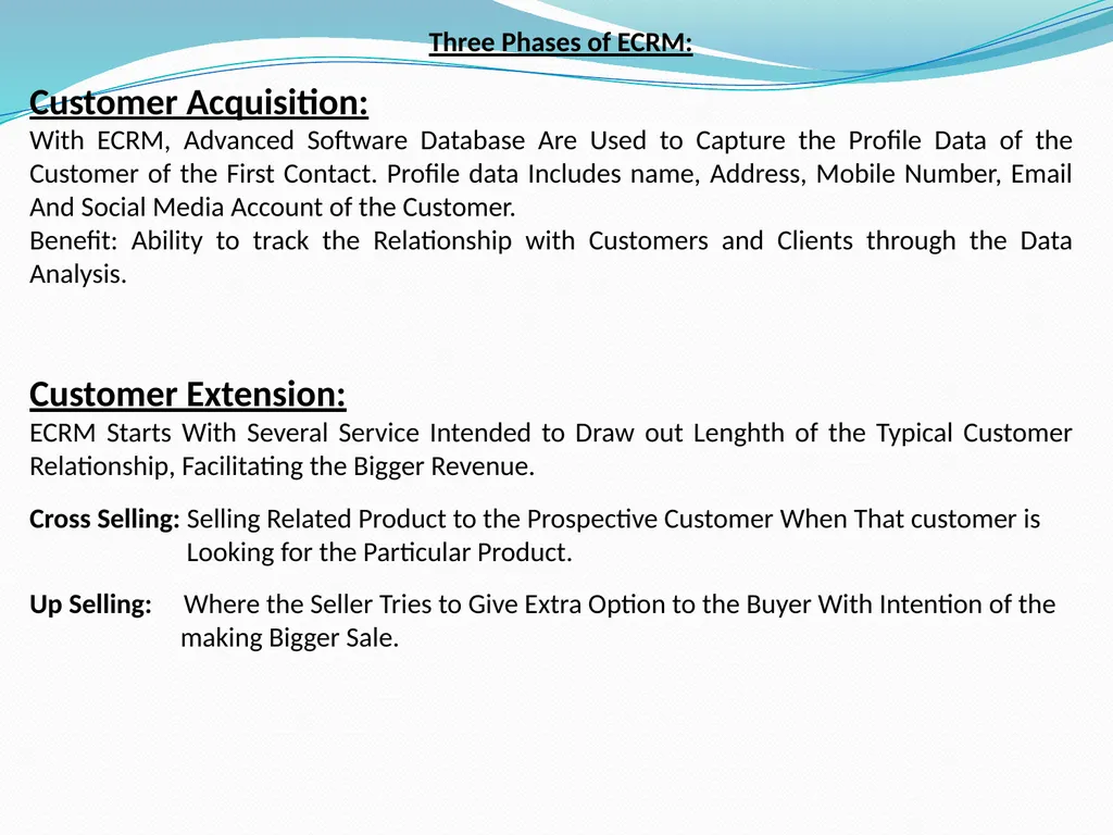 Electronic Customer Relationship Management And - slide 10 of 21