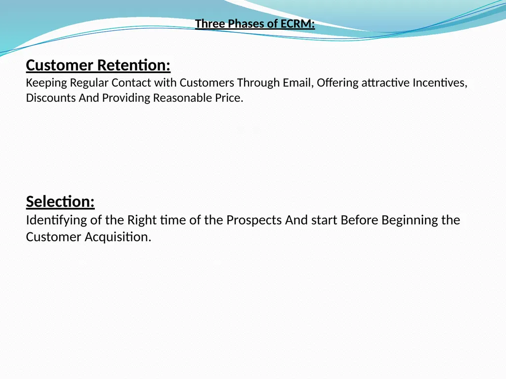 Electronic Customer Relationship Management And - slide 11 of 21