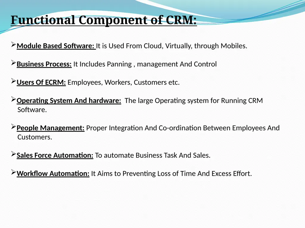 Electronic Customer Relationship Management And - slide 15 of 21