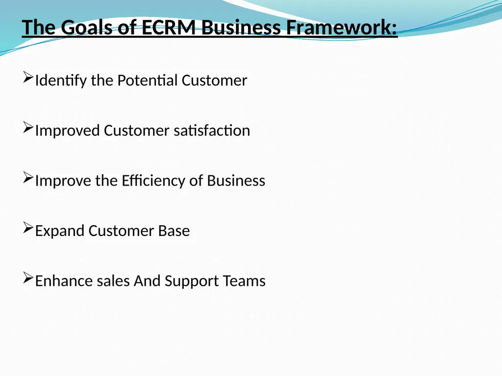 Electronic Customer Relationship Management And - slide 6 of 21
