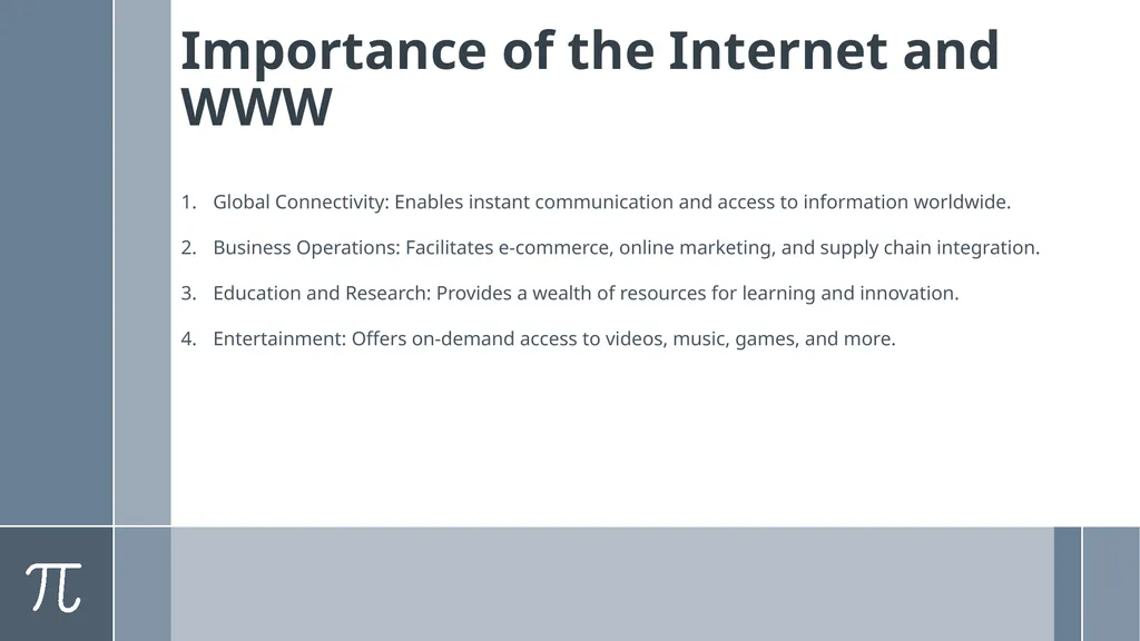 INTRODUCTION TO WORLD WIDE WEB AND INTERNET - slide 8 of 11