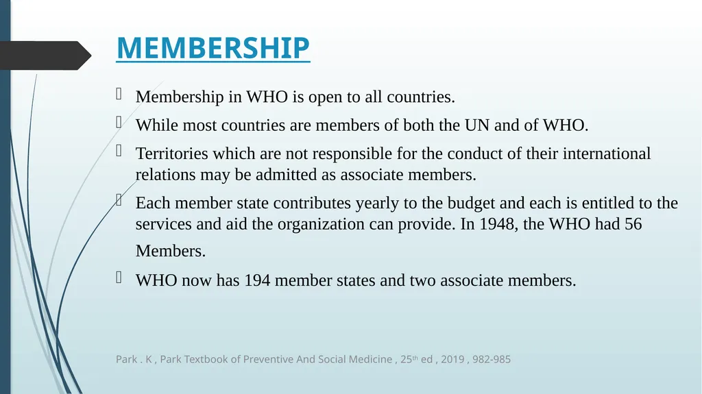 WORLD HEALTH ORGANIZATION (WHO) The World Health - slide 7 of 16