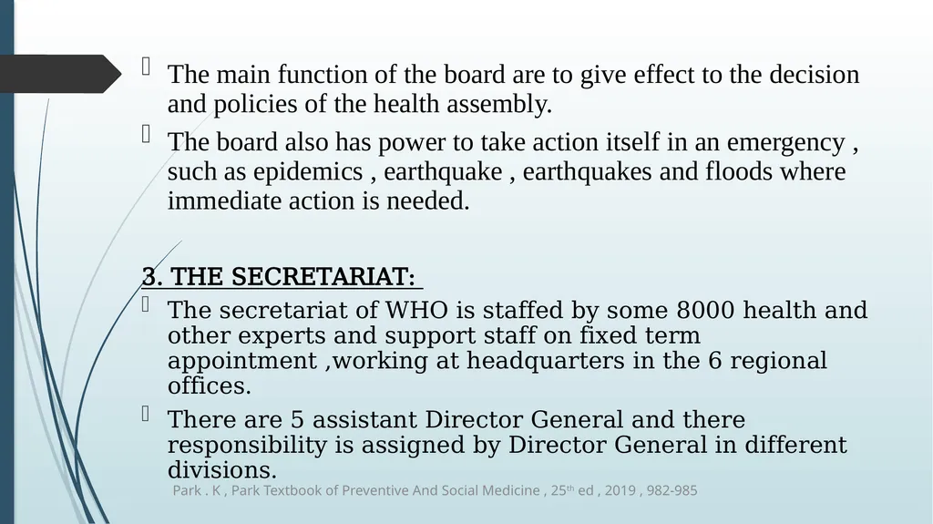 WORLD HEALTH ORGANIZATION (WHO) The World Health - slide 11 of 16