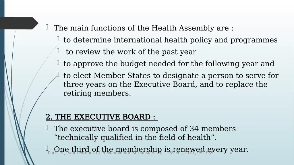 WORLD HEALTH ORGANIZATION (WHO) The World Health - slide 10 of 16