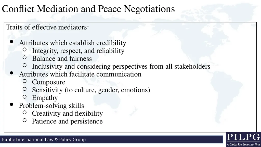 Recap: Negotiation Skills and Substantive Topics - slide 3 of 17