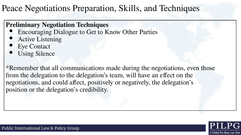 Recap: Negotiation Skills and Substantive Topics - slide 13 of 17