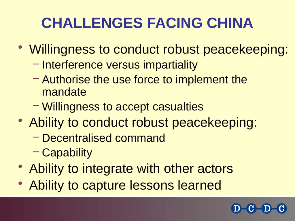 Challenges in the Contemporary Peacekeeping - slide 10 of 11