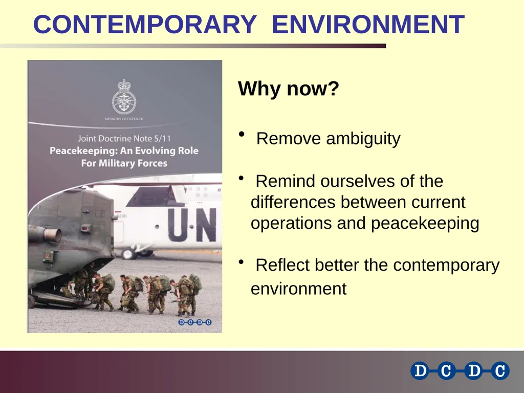 Challenges in the Contemporary Peacekeeping - slide 2 of 11