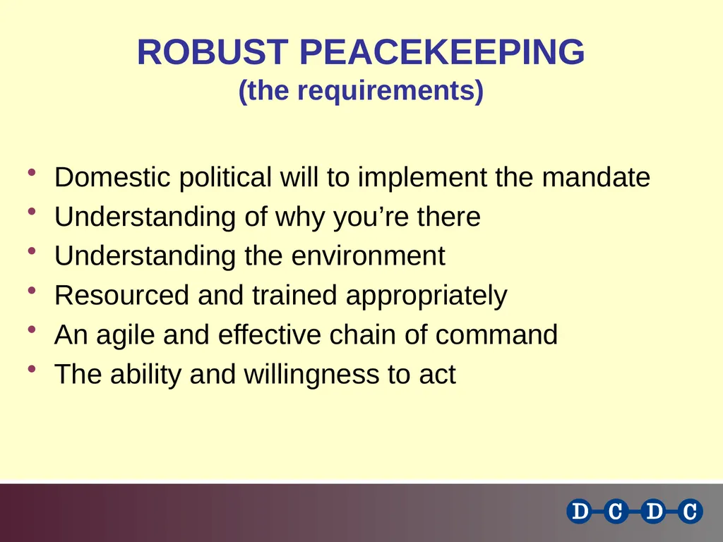 Challenges in the Contemporary Peacekeeping - slide 6 of 11