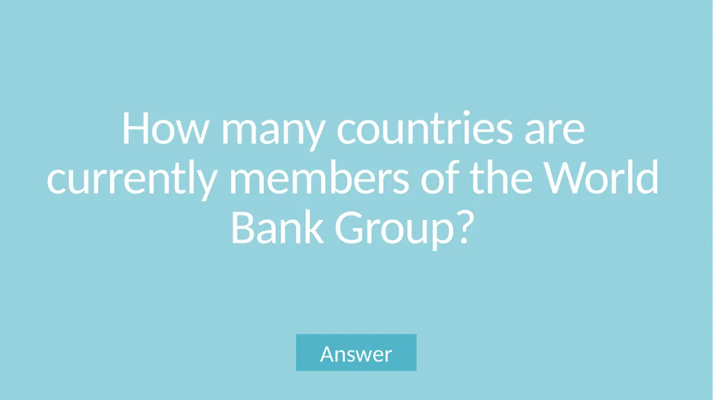 World Bank Group Trivia Game What are the sources - slide 15 of 52