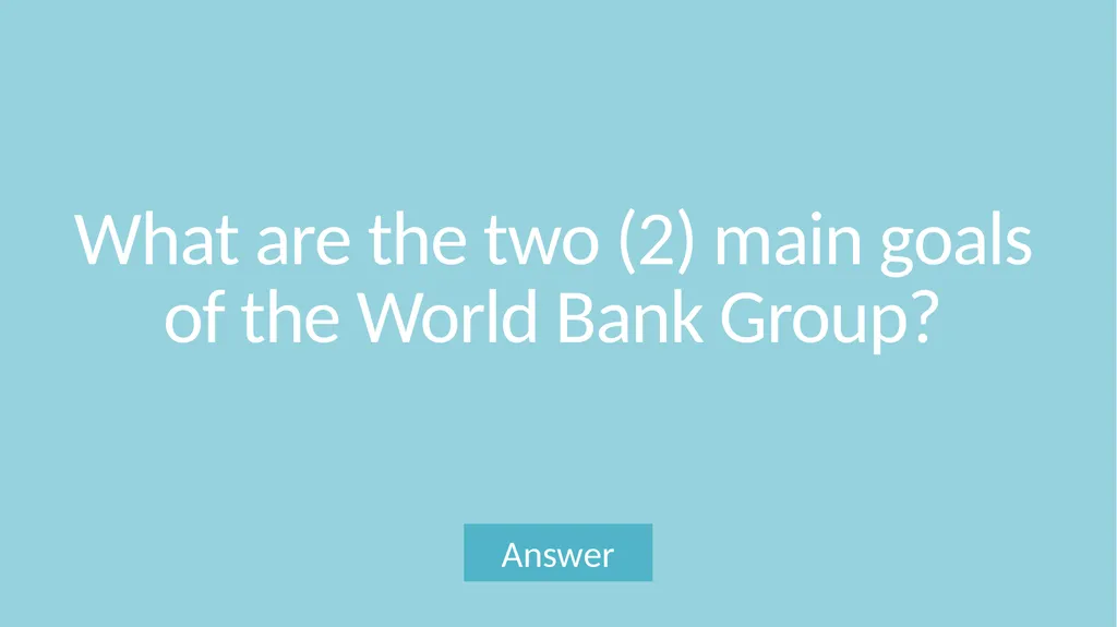 World Bank Group Trivia Game What are the sources - slide 51 of 52