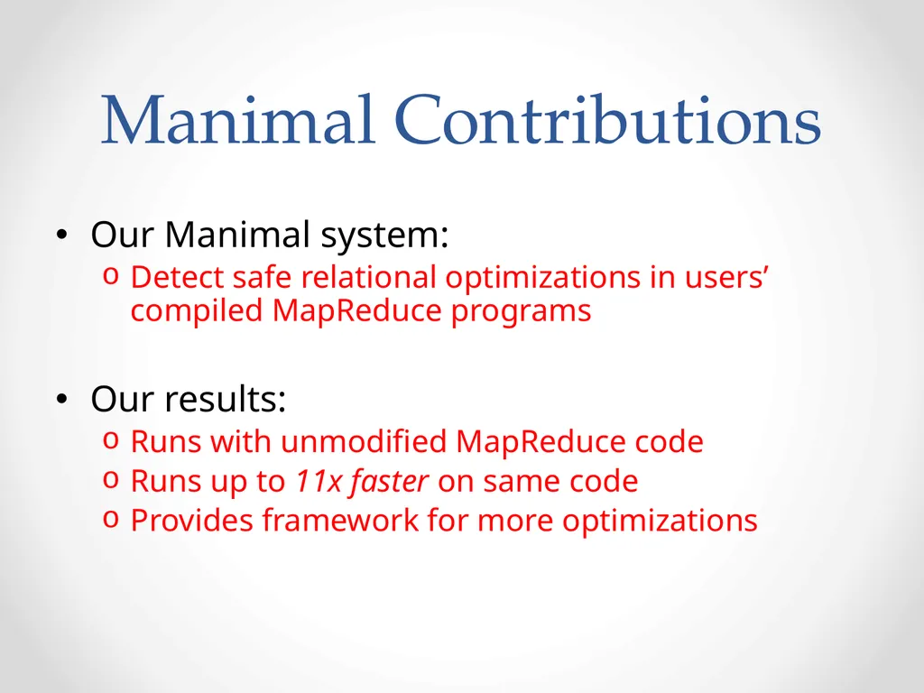 Automatic optimization of MapReduce Programs - slide 9 of 30