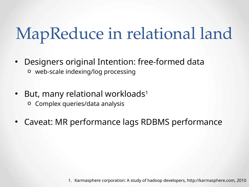 Automatic optimization of MapReduce Programs - slide 3 of 30