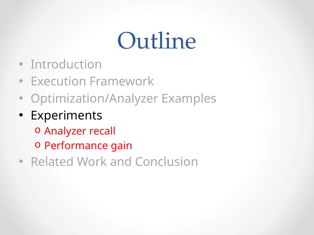 Automatic optimization of MapReduce Programs - slide 21 of 30