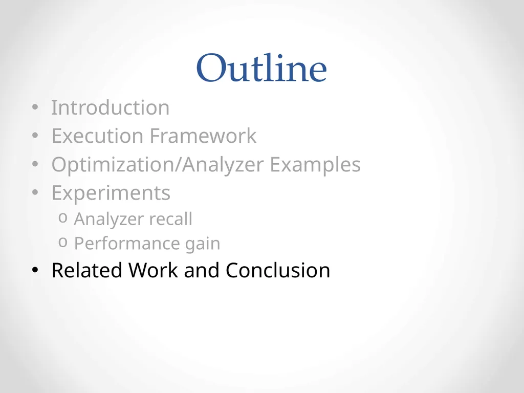 Automatic optimization of MapReduce Programs - slide 27 of 30