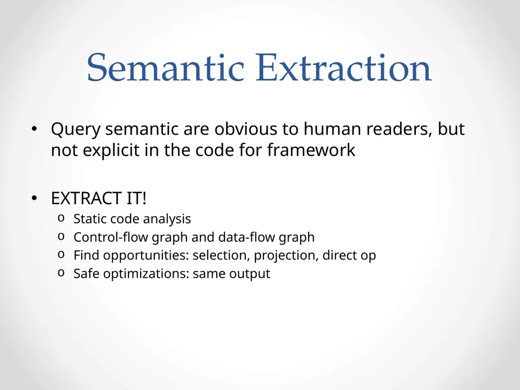 Automatic optimization of MapReduce Programs - slide 18 of 30