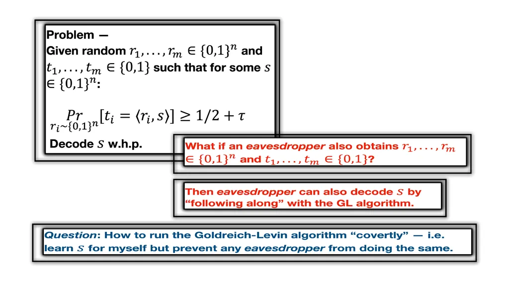 Ran Canetti, Ari Karchmer Boston University Covert - slide 6 of 9